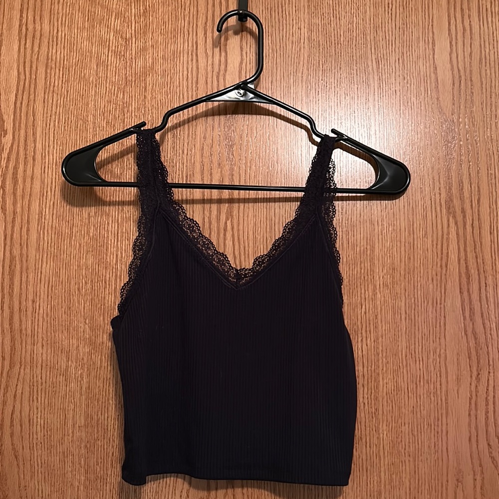 american eagle dark blue tank top